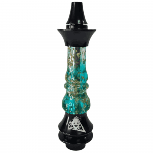 Cachimba Nayb Hookah Baby mini brasileña en acero inoxidable con mástil de resina epoxy artesanal