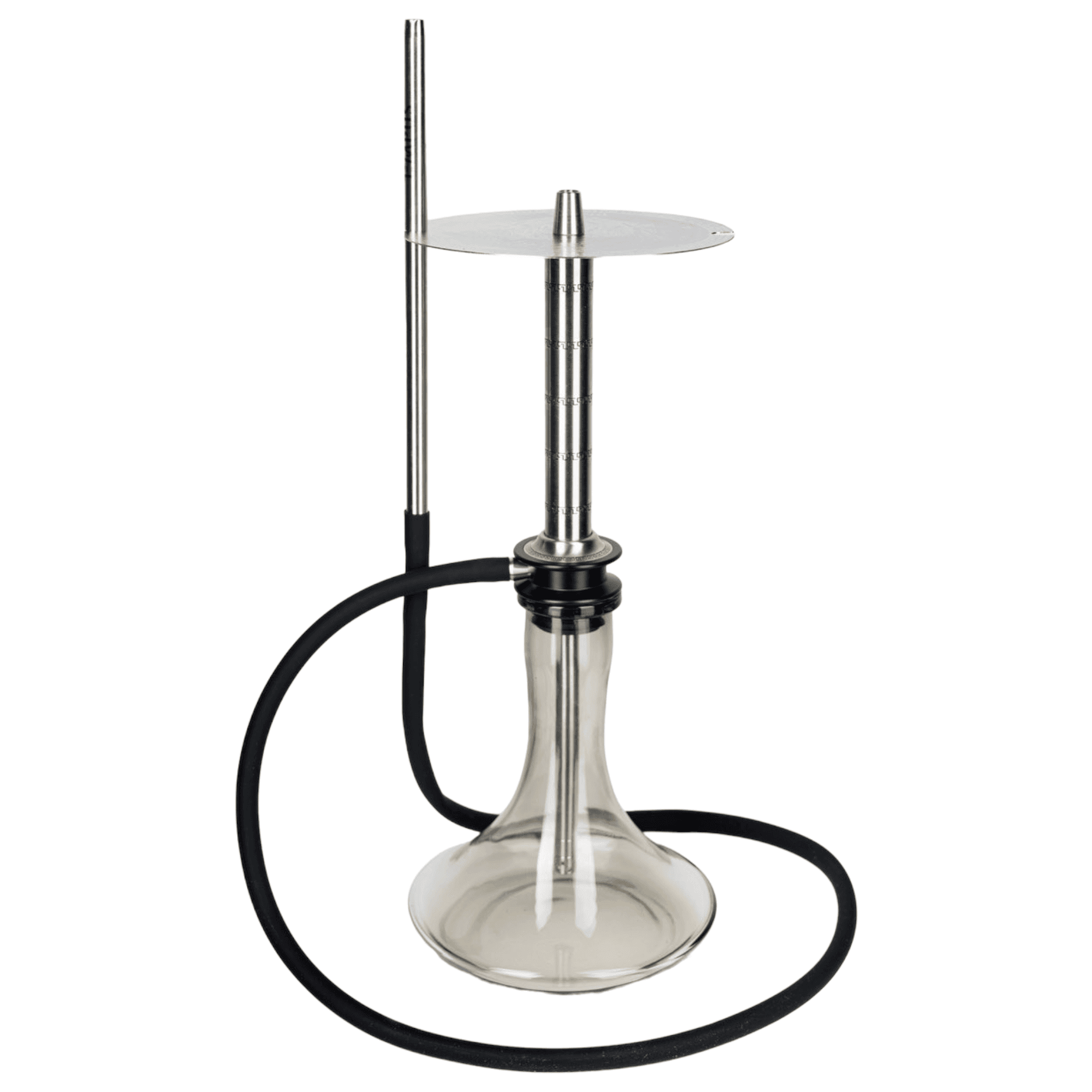 Cachimba Tempus Hookah griega de acero inoxidable con purga por las grecas
