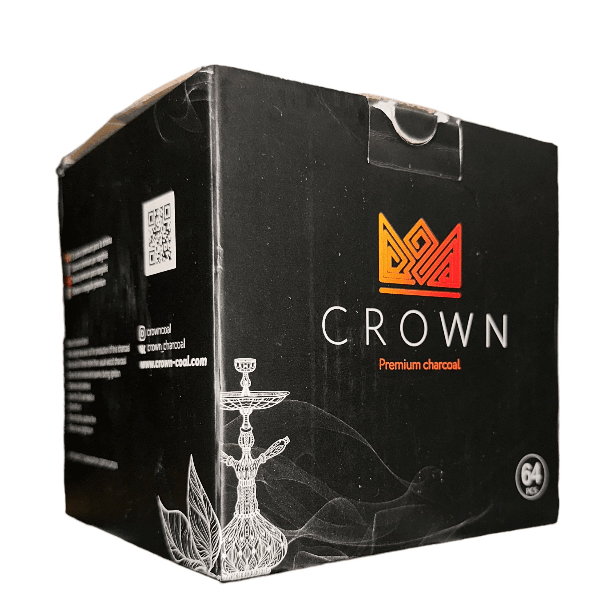 Carbón natural Crown 26mm con diseño perforado para cachimba