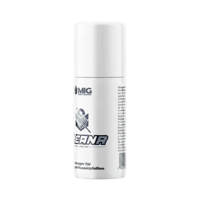 Limpiador MIG Clean-R Steel Polish spray de 75 ml para cachimbas de acero inoxidable