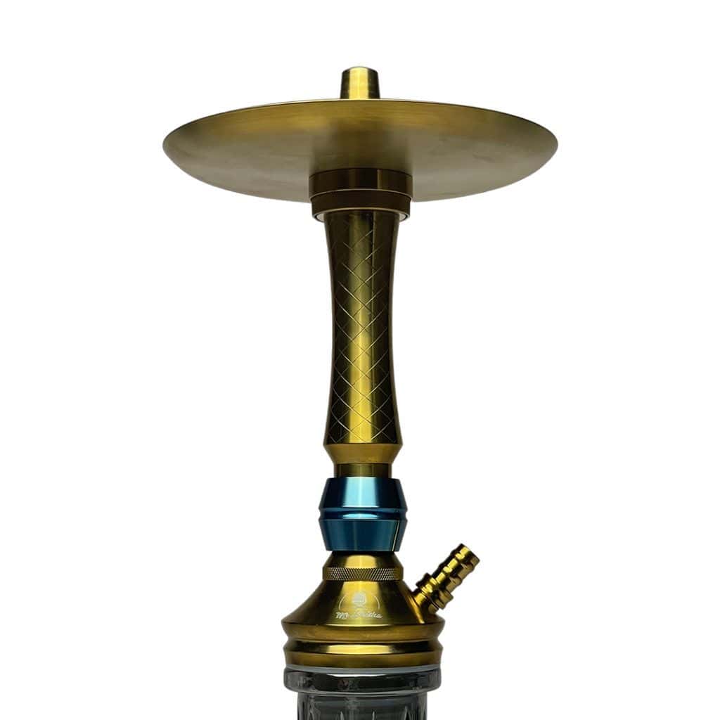 Cachimba Mr Shisha Valhalla de acero inoxidable con doble plato y 11 purgas configurables