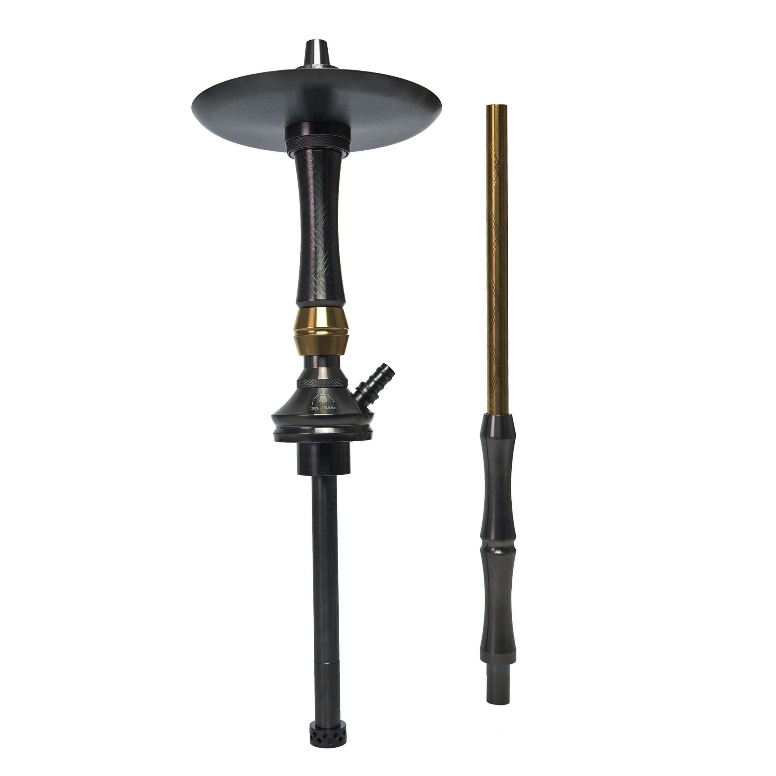 Mr Shisha Valhalla Limited Edition Andalushisha en acero V2A con grabados vikingos negro y dorado