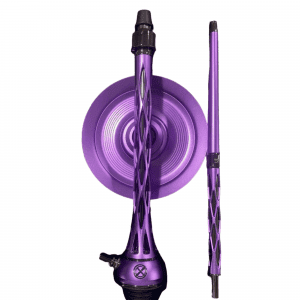 Cachimba Blade Hookah One M Purple rusa en color morado con plato ajustable a presión y purga 360°