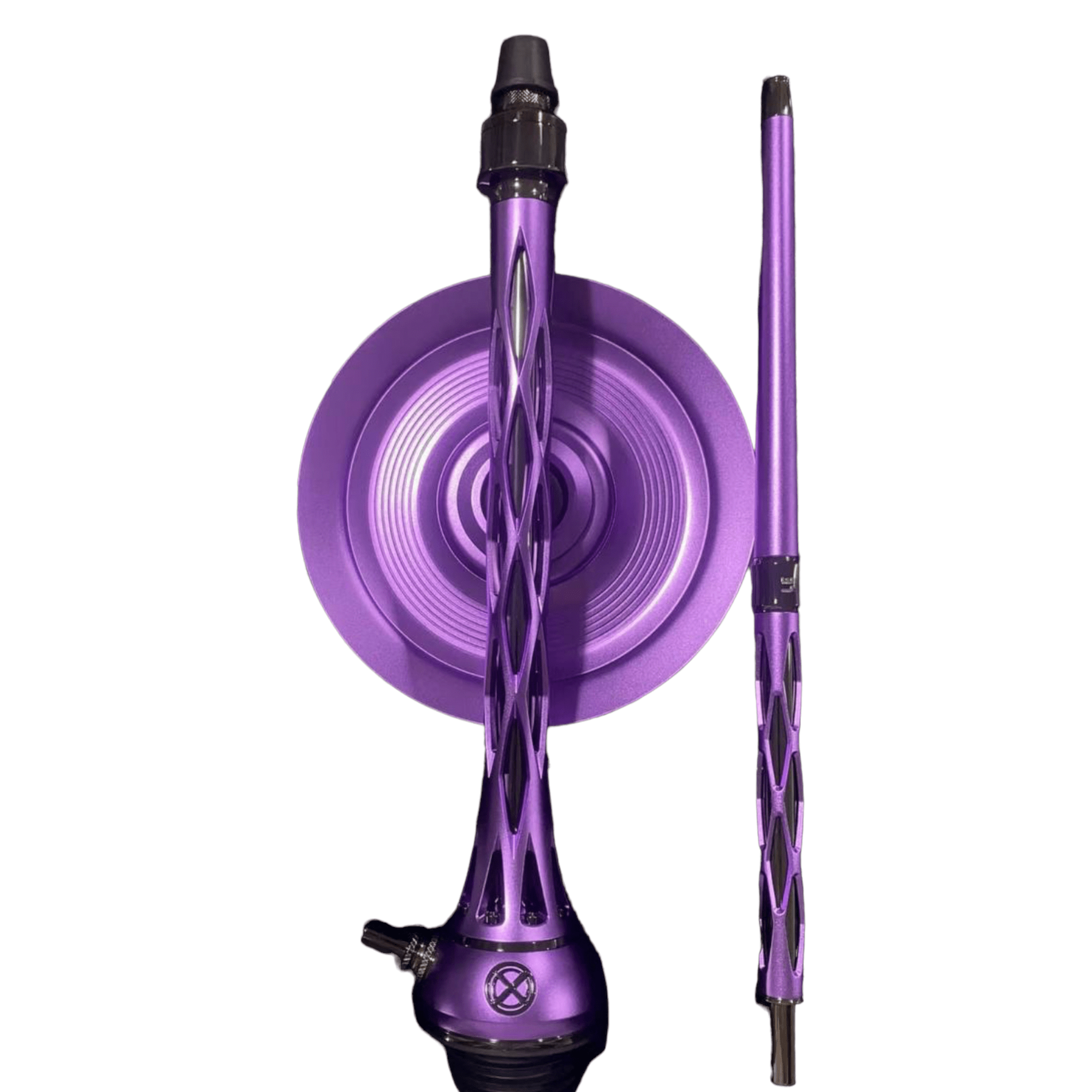 Cachimba Blade Hookah One M Purple rusa en color morado con plato ajustable a presión y purga 360°