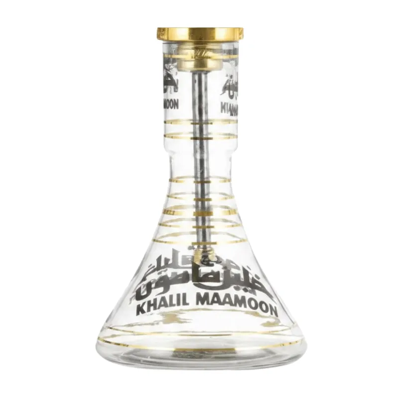 Cachimba Khalil Mamoon Sinai egipcia hecha a mano en bronce, cobre y acero inoxidable con base tradicional