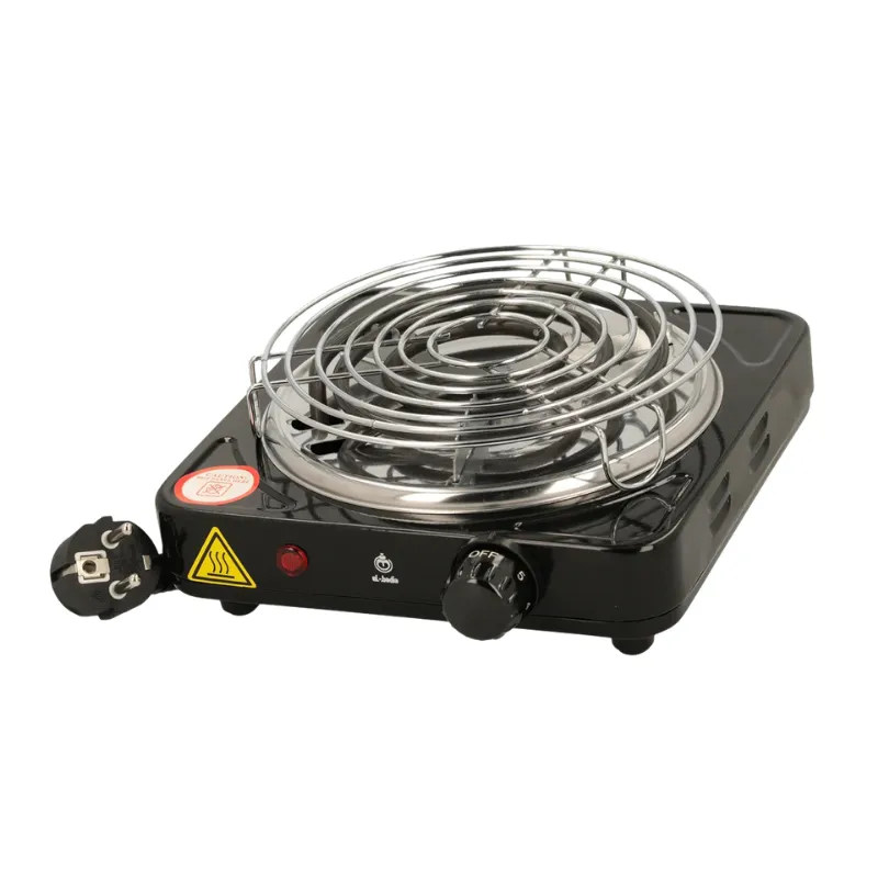 Hornillo eléctrico El Badia 1000W francés para encender carbón natural con resistencia reforzada y rejilla