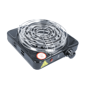 Hornillo eléctrico El Badia 1000W francés para encender carbón natural con resistencia reforzada y rejilla