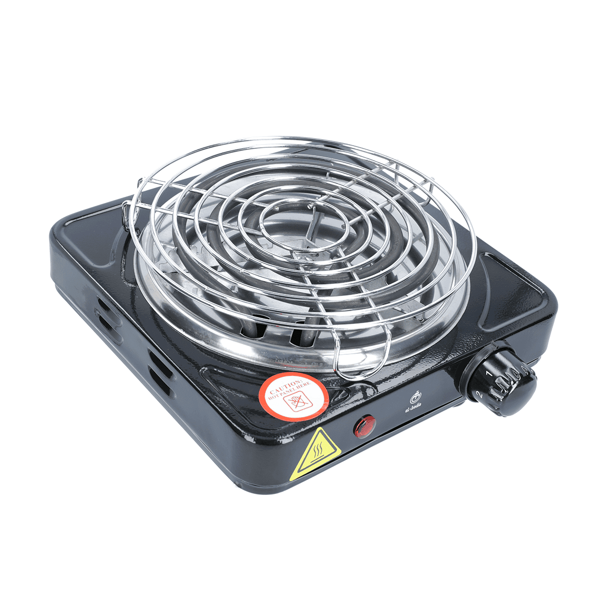 Hornillo eléctrico El Badia 1000W francés para encender carbón natural con resistencia reforzada y rejilla