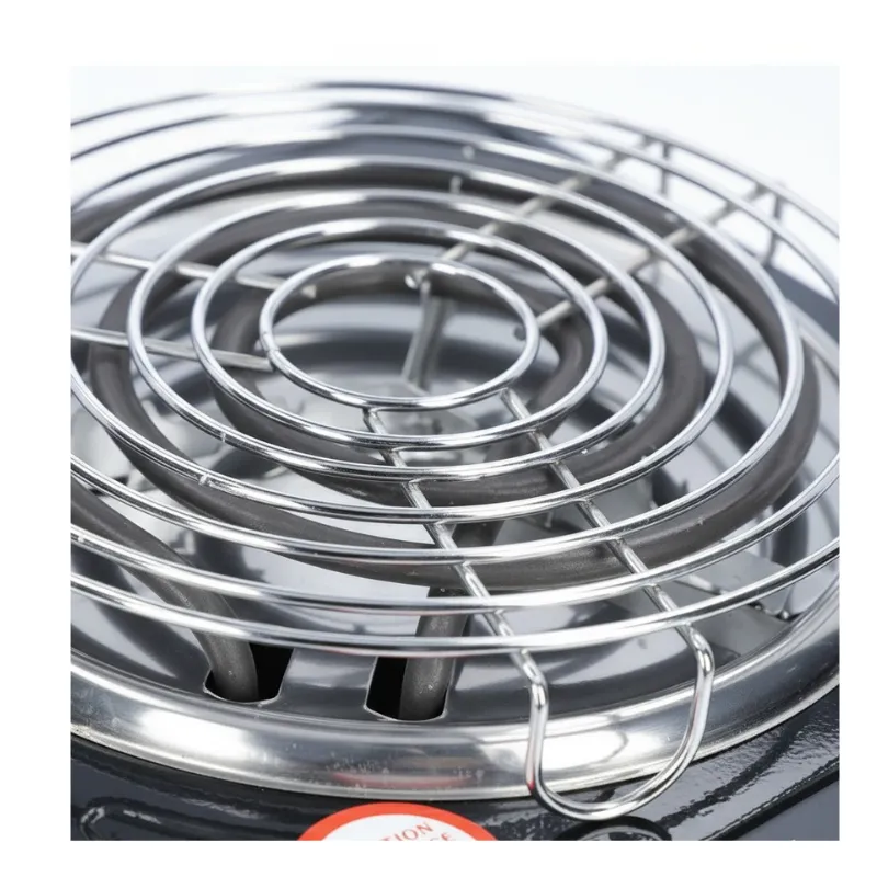 Hornillo eléctrico El Badia 1000W francés para encender carbón natural con resistencia reforzada y rejilla