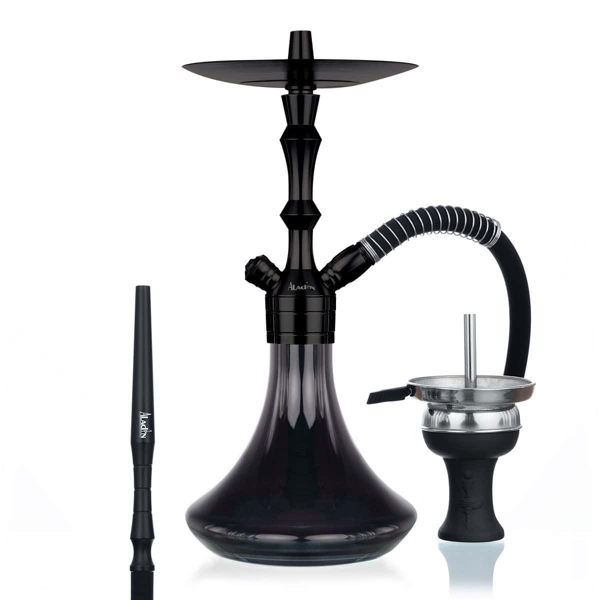 Cachimba Aladin MVP 360 Black Everything de 36 cm en acero inoxidable color negro