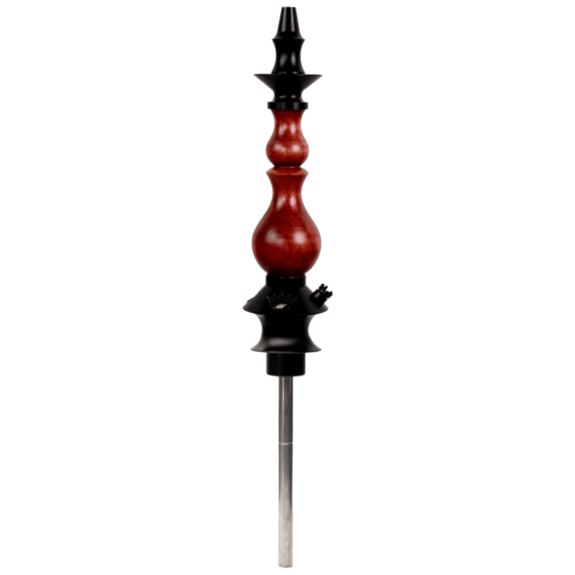 Cachimba Regal Hookah Bishop Redwood de 56 cm con madera estabilizada y aluminio aeroespacial