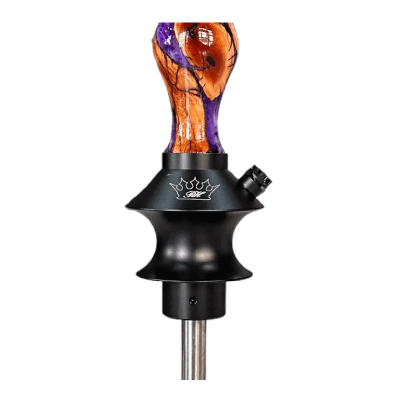 Cachimba Regal Hookah Joker Epoxy Purple en acero inoxidable y aluminio aeroespacial