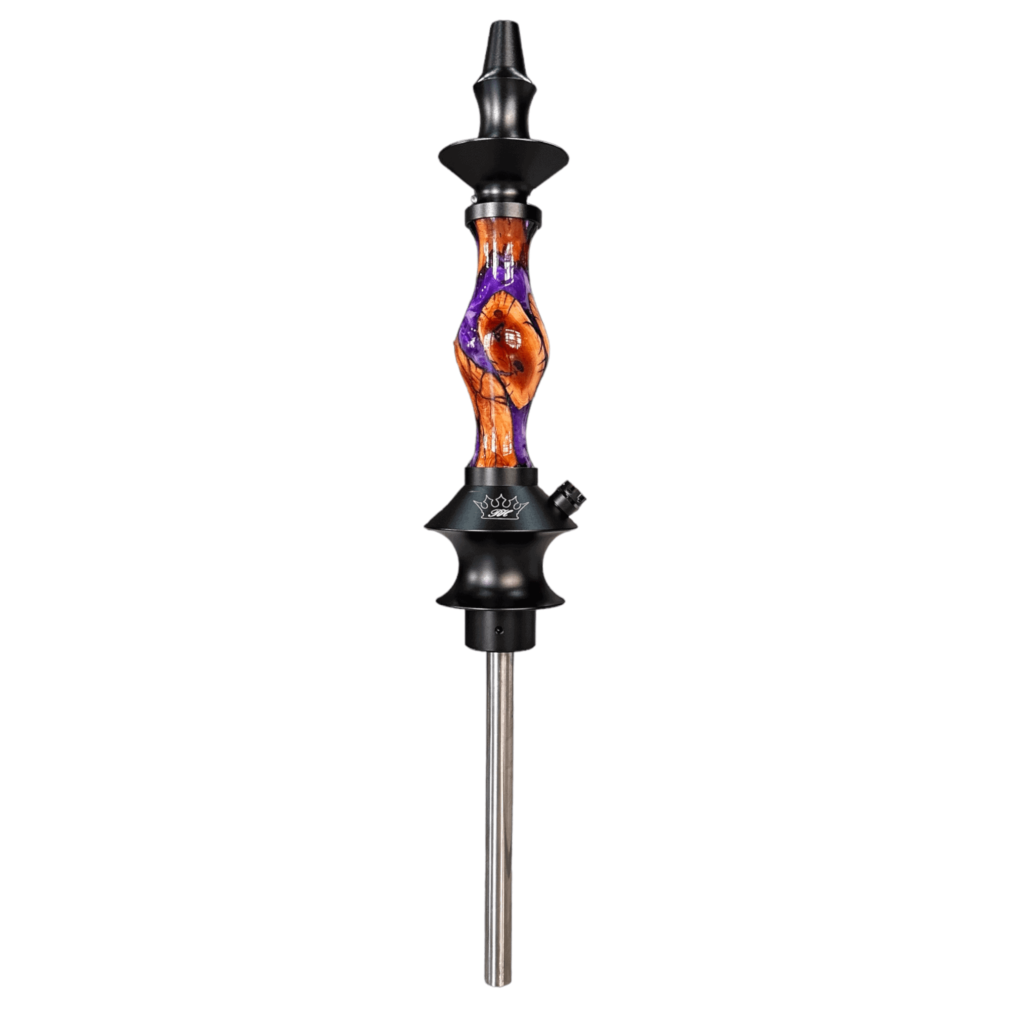 Cachimba Regal Hookah Joker Epoxy Purple en acero inoxidable y aluminio aeroespacial