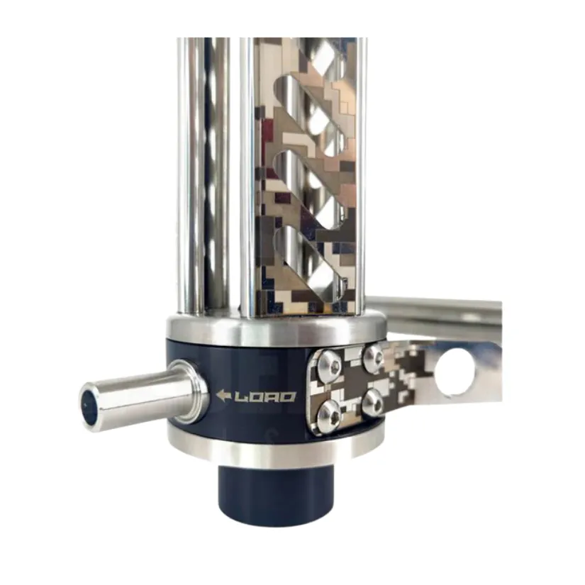 Cachimba Shi Carver MicroGun rusa réplica de arma en acero inoxidable V2A con cámara giratoria 360 grados y conector magnético