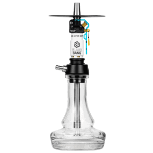 Cachimba Amotion Flash Bang Arctic alemana de 40 cm con mástil de más de 30 piezas y plato grabado a láser