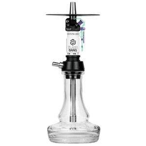 Cachimba Amotion Flash Bang Teal alemana de 40 cm con mástil de más de 30 piezas y plato grabado a láser