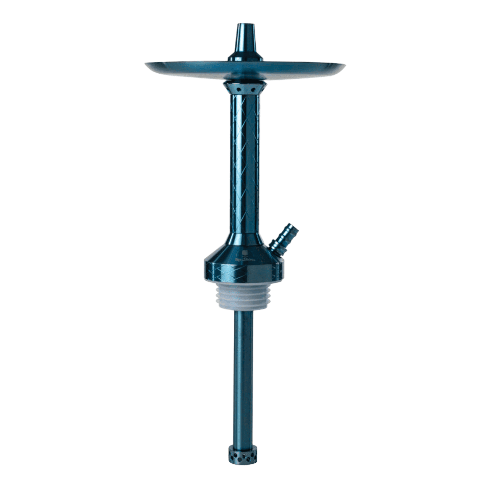 Cachimba Mr Shisha Mini Khalifa de 36 cm en acero V2A con recogemelazas integrado blue
