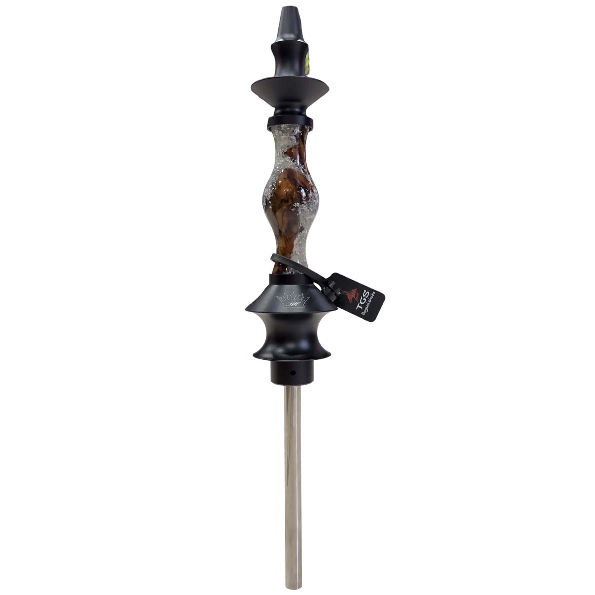Regal Hookah Joker Epoxy Silver Winewood en acero inoxidable y aluminio aeroespacial