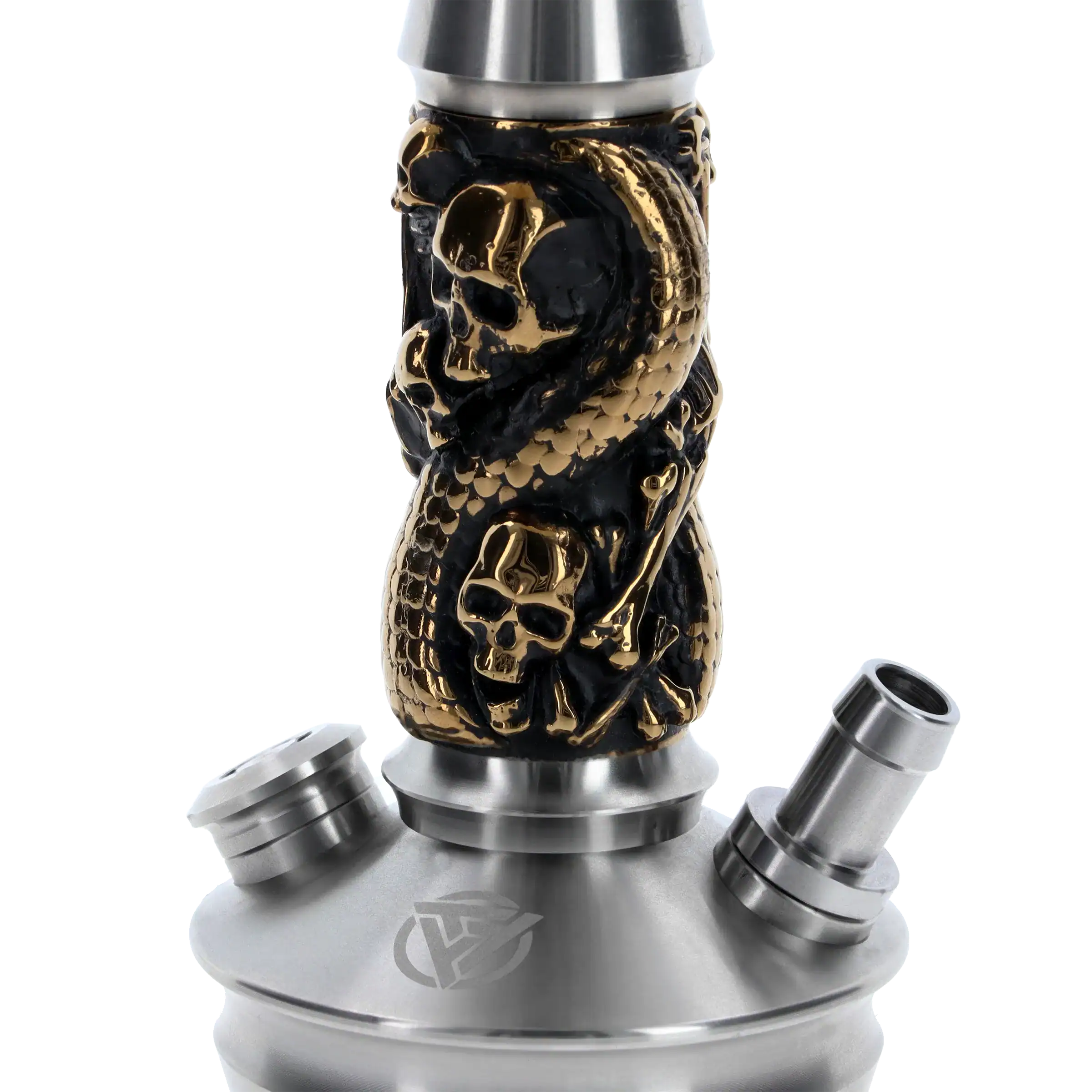 Cachimba Tyrant Hookah Dark Ritual S2 Steel rusa de acero inoxidable con purga diagonal
