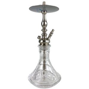Cachimba MIG Tradi Mini V2A Limited Edition de acero inoxidable con base de cristal de bohemia