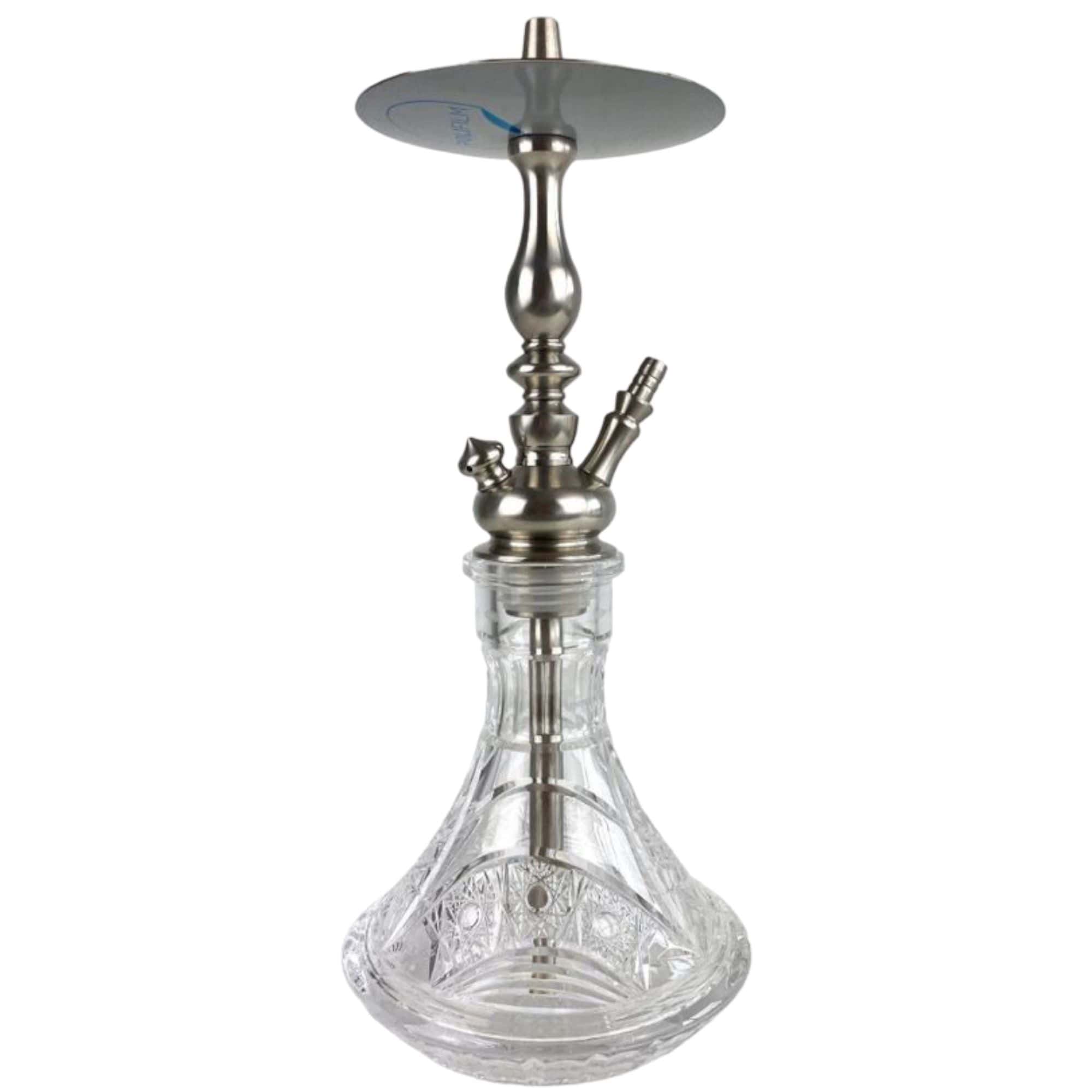 Cachimba MIG Tradi Mini V2A Limited Edition de acero inoxidable con base de cristal de bohemia