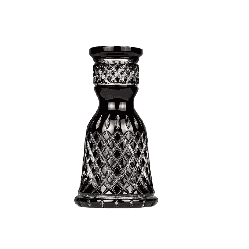 Base Caesar Mini Jeschken Tradi Black de cristal de Bohemia para cachimbas mini