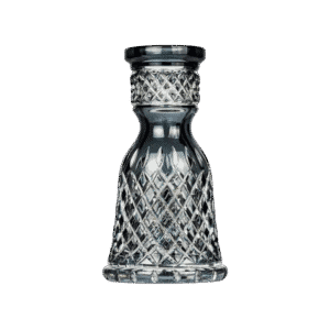 Base Caesar Mini Jeschken Tradi Dark Grey de cristal de Bohemia, edición especial en gris oscuro para mini cachimbas