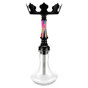 Cachimba Nayb Street Mini Pink Blue brasileña con resina epoxy artesanal en rosa y azul, acero inoxidable V2A y cazoleta Styx Bowl