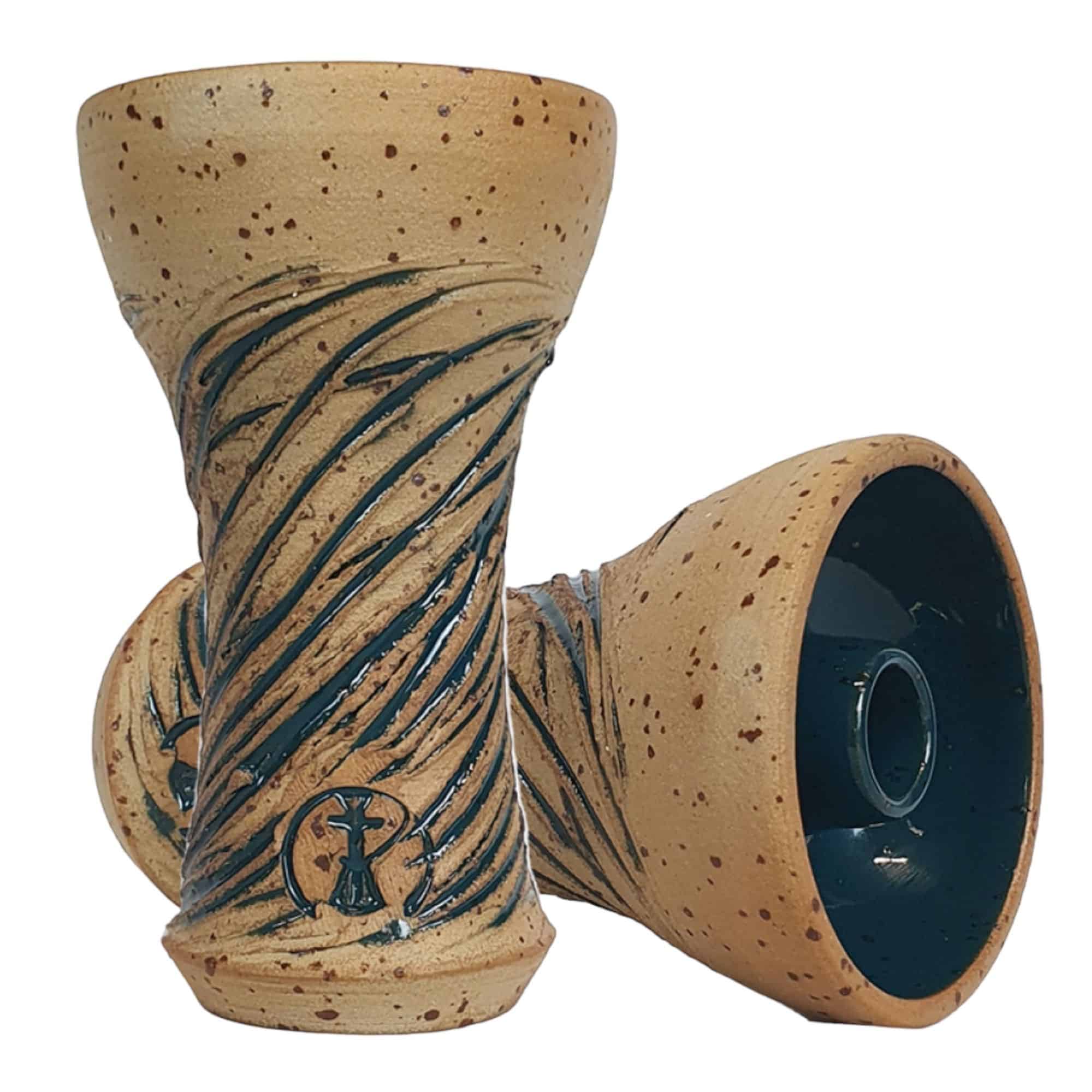 Cazoleta HC HighFire Tiko Medium de barro HighFire con basalto volcánico tipo phunnel