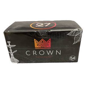 Carbón natural Crown 27mm para cachimba con encendido rápido y larga duración