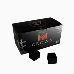 Carbón natural Crown 27mm para cachimba con encendido rápido y larga duración