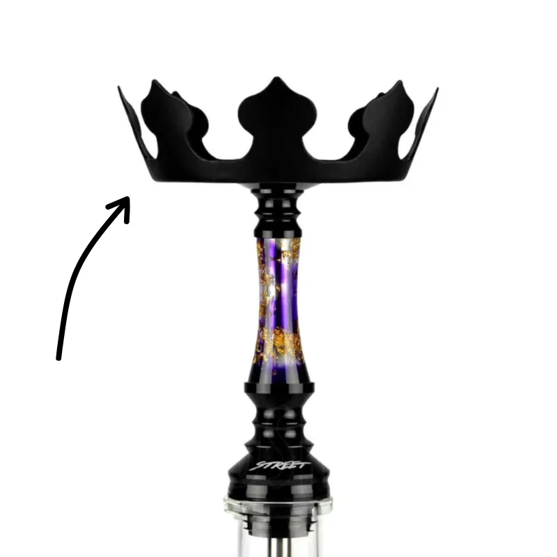 Plato Corona Nayb Hookah en aluminio anodizado para cachimba