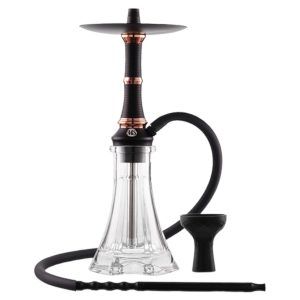 Cachimba MS Camelia Jr Mashisha compacta de aproximadamente 37 cm fabricada en poliacetal y aluminio con diseño moderno y llamativo, set completo que incluye mástil, base, manguera de silicona, boquilla, cazoleta y pinzas en The Good Shisha