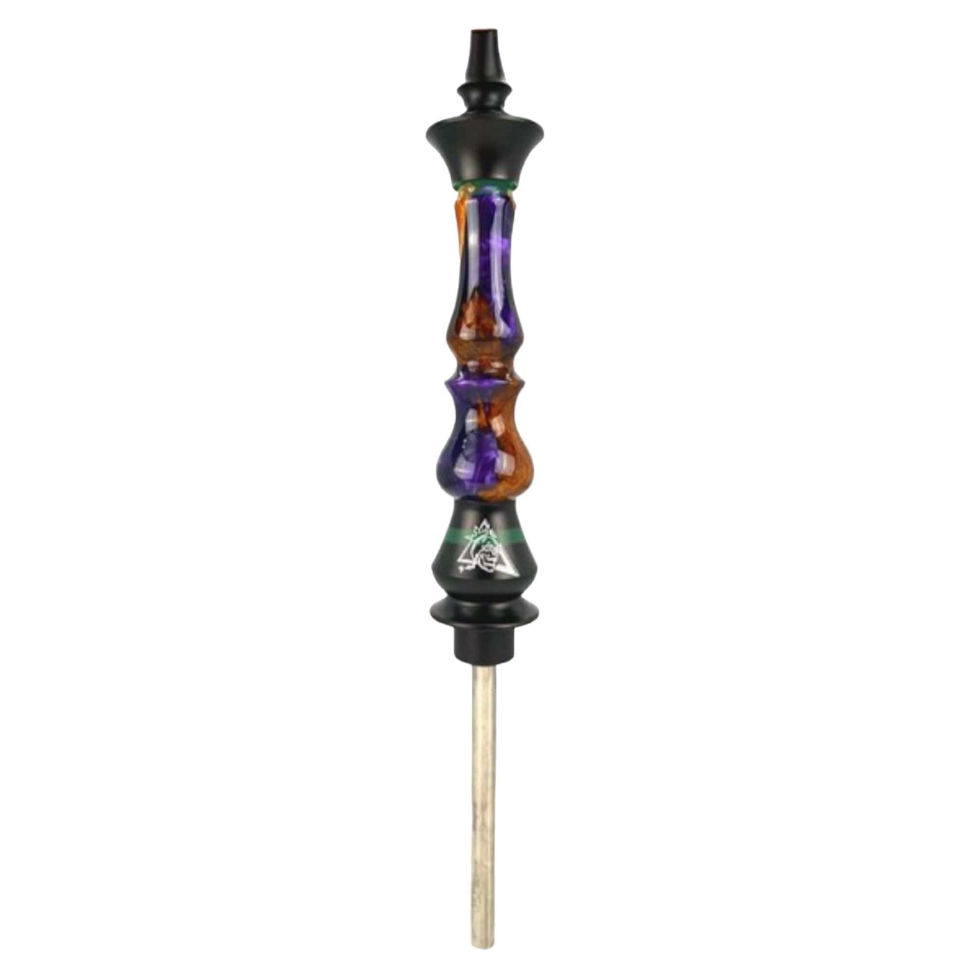 Nayb 2.0 Up Down Wood Purple cachimba brasileña artesanal en acero inoxidable, resina morada y madera con doble sistema de purgas