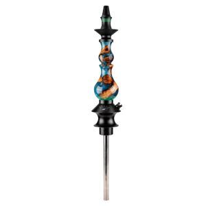 Regal Hookah Bishop All Blue Glitter Manzanita en acero inoxidable y aluminio aeroespacial