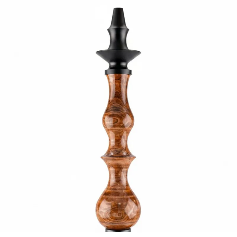 Cachimba Regal Hookah Queen Brown Gloss con madera tratada y acabado marrón brillante Cuerpo