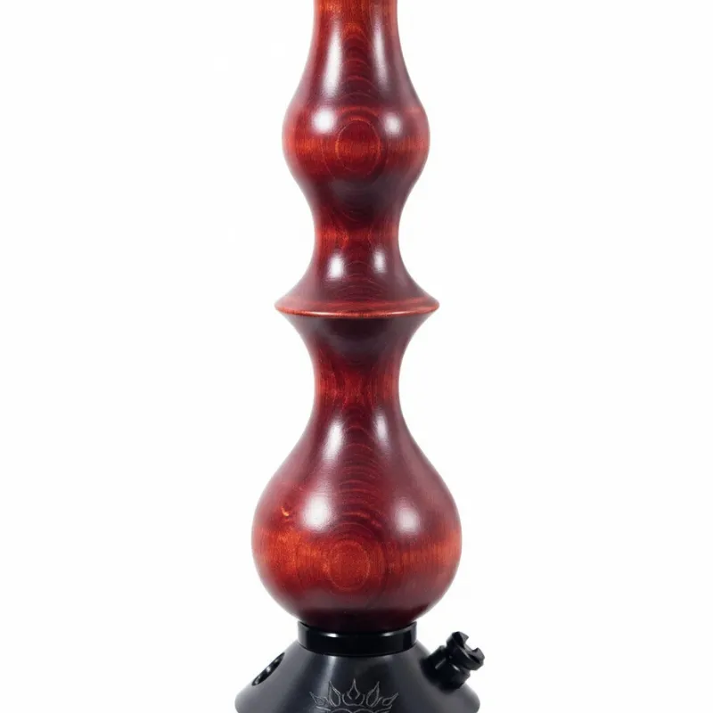 Cachimba Regal Hookah Queen Red Gloss con madera tratada y acabado rojo brillante Mástil