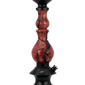 Cachimba Regal Bishop Art Zeus Red hecha con descarga eléctrica que raja la madera mástil