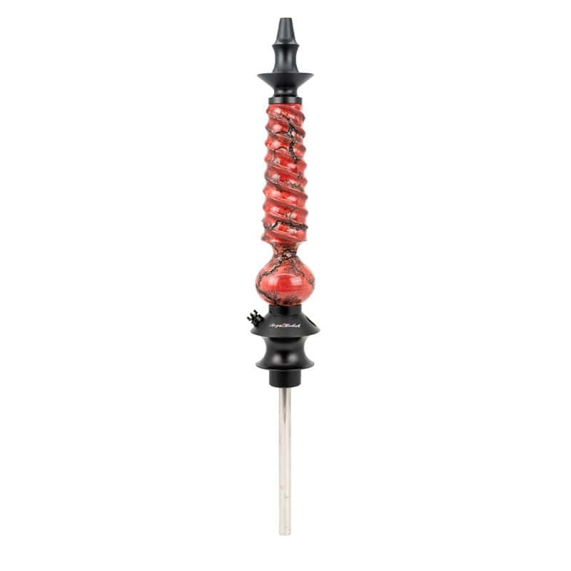 Cachimba Regal Cavalier Art Zeus Red hecha con descarga eléctrica que raja la madera