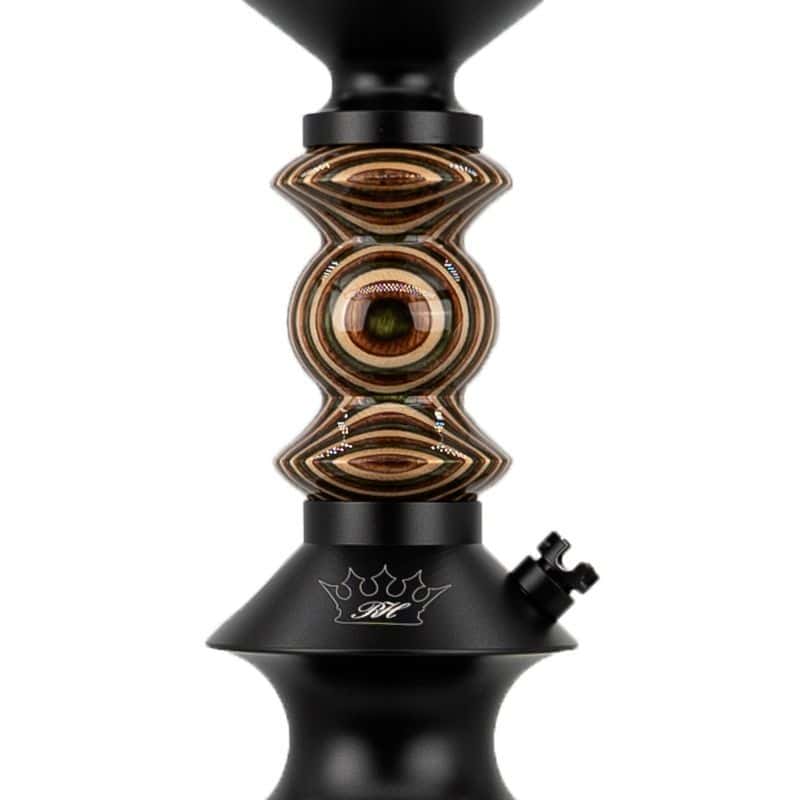 Regal Hookah DW Pawn #5 Ruby Ridge con aluminio aeroespacial y madera torneada a mano