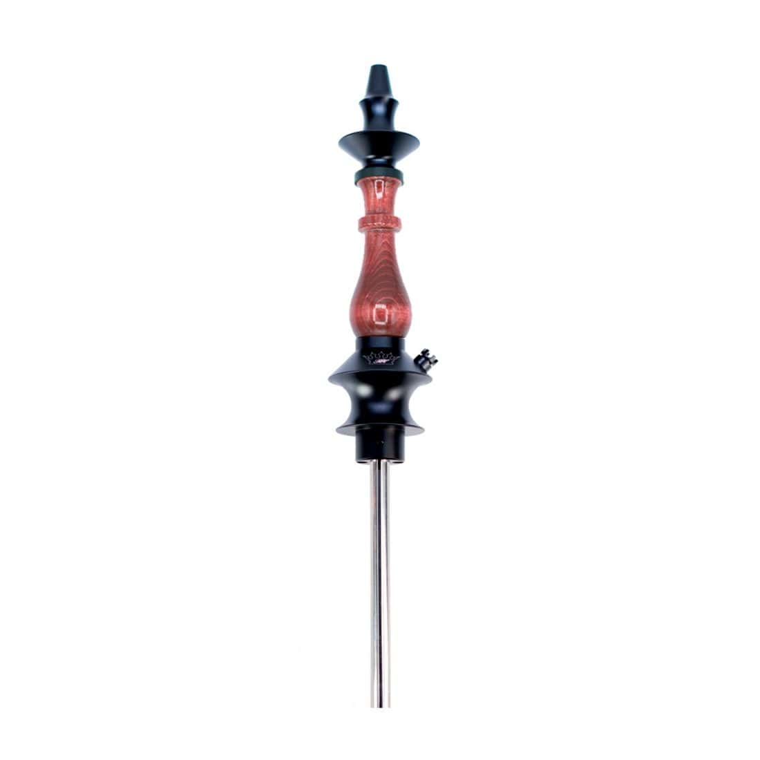 Cachimba Regal Hookah Prince Red Gloss en formato compacto con acabado rojo brillante