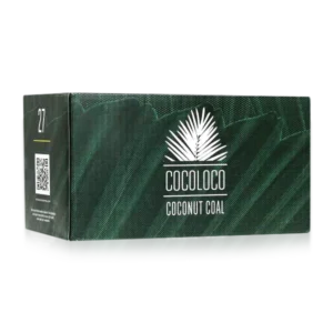 Carbón Cocoloco 27mm 1 kg natural de cáscara de coco para cachimba
