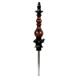 Cachimba Regal Hookah Bishop Brown Gloss en acero inoxidable V2A con acabado marrón brillante