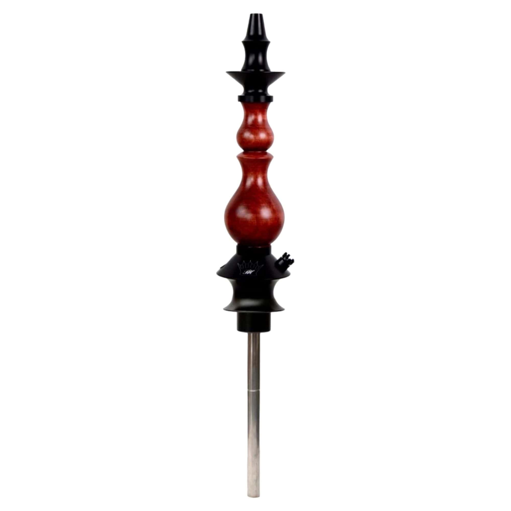 Cachimba Regal Hookah Bishop Red Gloss en acero inoxidable V2A con acabado rojo brillante