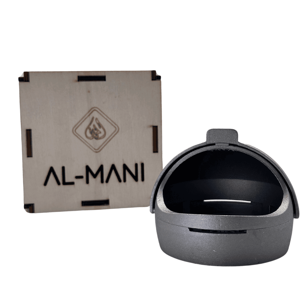 Gestor de calor Kaloud AlMani en aluminio con tapa regulable cubre-vientos para cachimba