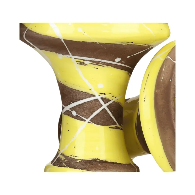Cazoleta Conceptic Design Killer Yellow rusa de barro rojo tipo killer con 6 agujeros