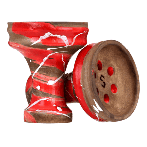 Cazoleta Conceptic Design Killer Red rusa de barro rojo tipo killer con 6 agujeros