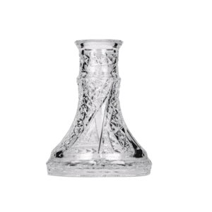 Base Caesar Crystal Small Fan Cut Clear de cristal artesanal con corte Fan Cut