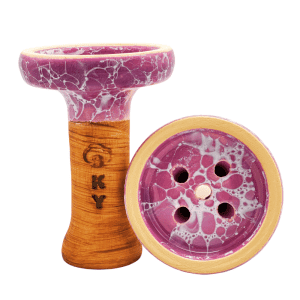 Cazoleta 2x2 Bowl Killer en barro blanco con diseño inspirado en las famosas Oblako fabricada por Ocean Hookah en The Good Shisha