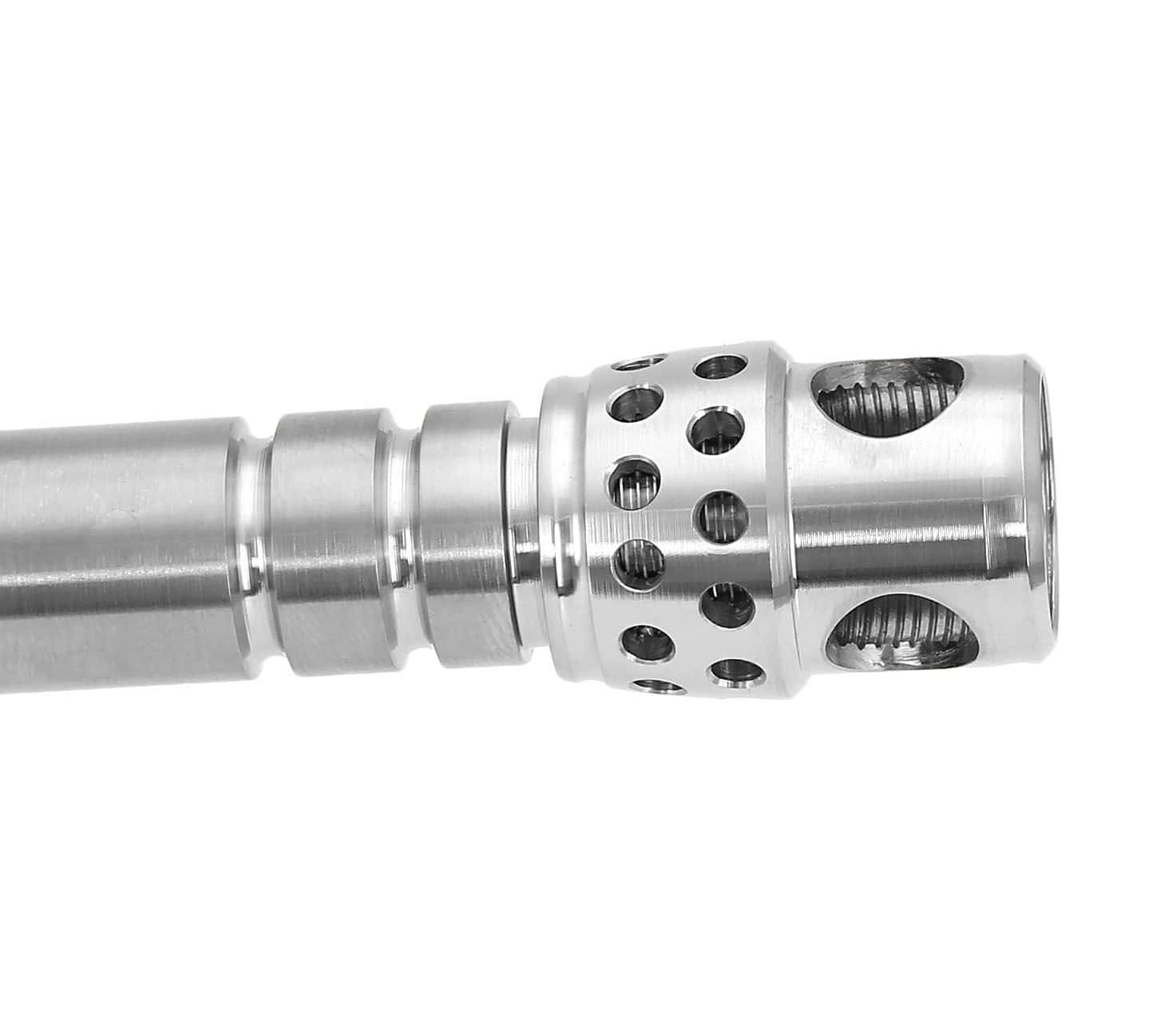 Cachimba Iron Rose Ultra rusa premium fabricada en acero inoxidable V2A y poliacetal sin necesidad de junta de goma para acoplar la cazoleta, con difusor regulable en el tubo de inmersión, base rusa, manguera de silicona y boquilla incluidas en The Good Shisha
